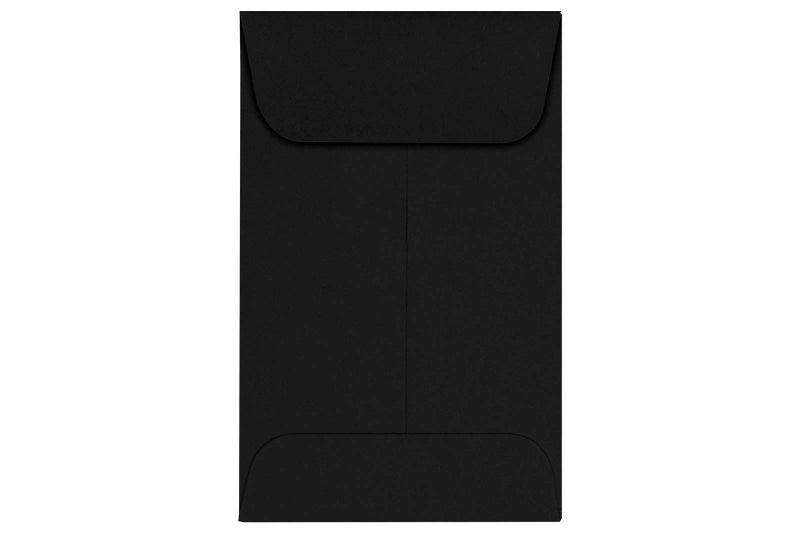 LUXPaper أظرف عملات LUXPaper #1 | 2 1/4" × 3 1/2" | أسود منتصف الليل | 80 رطل. نص | 50 كمية - Image 1